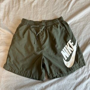 Nike Men's Athletic Board Shorts Olive